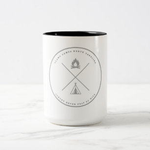 Glampa Camps logotyp kaffe mugg