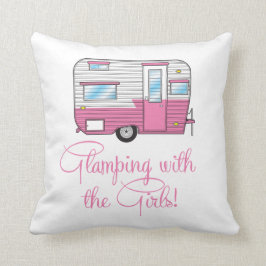 Glampa med RV-fyllning för flickkamera Kudde