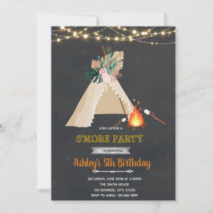 Glamping är mer party inbjudningar