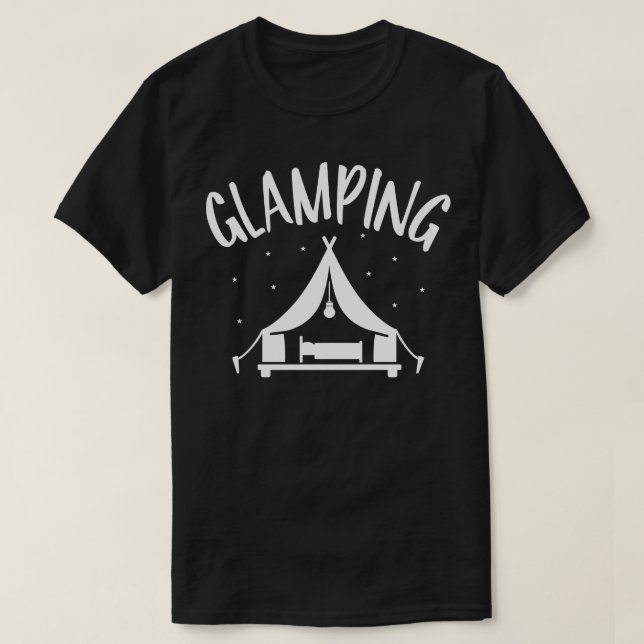 Glamping camping tält t shirt (Design framsida)