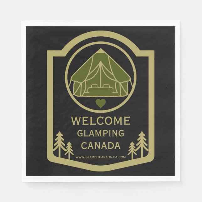 Glamping Canada Business Pappersservett (Framsidan)