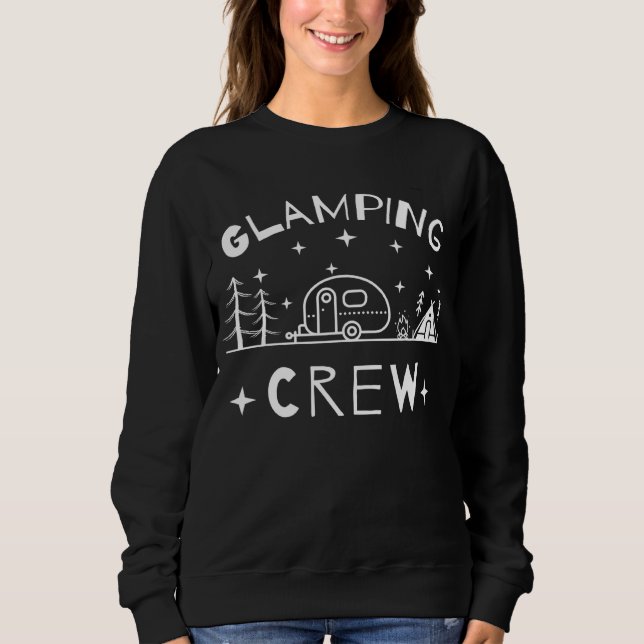 Glamping Crew, Camping RV Gift, Family Camping Tri T Shirt (Framsida)