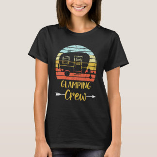 Glamping Crew  Matching Family Girls Camping Trip T Shirt