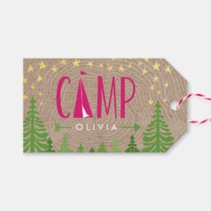 Glamping gåvamärkre presentetikett