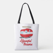 Glamping Heaven Retro Camper Tote Bag