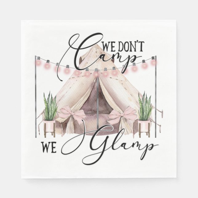 Glamping Party Pappersservett (Framsidan)