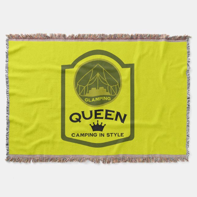 Glamping Queen Camping i Stil Filt (Framsidan)