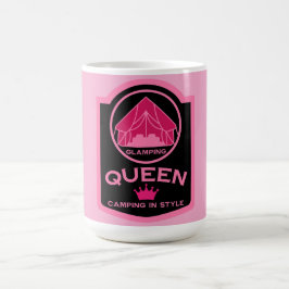 Glamping Queen Camping i Stil Magisk Mugg