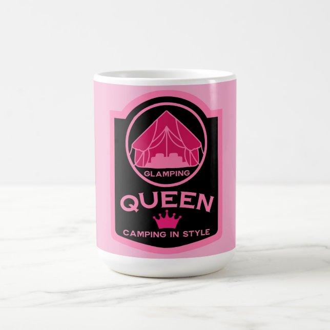 Glamping Queen Camping i Stil Magisk Mugg (Center)