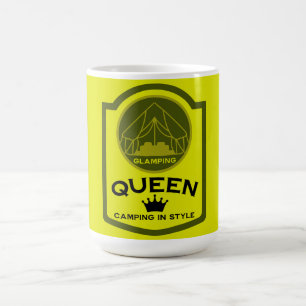Glamping Queen Camping i Stil Magisk Mugg