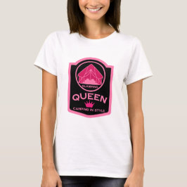Glamping Queen Camping i Stil T Shirt