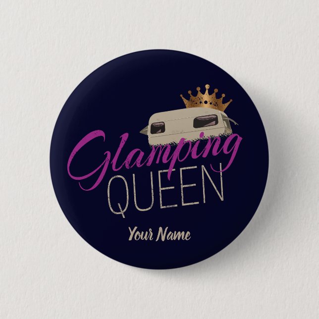 Glamping Queen Camping med vintage caravans Knapp (Framsida)