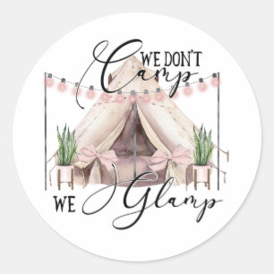 Glamping Runt Klistermärke