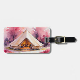 Glamping Själarsweekend Akvarell Bagagebricka