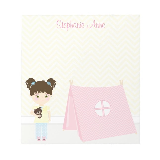 Glamping Sleepover Party Anteckningsblock (Framsida)