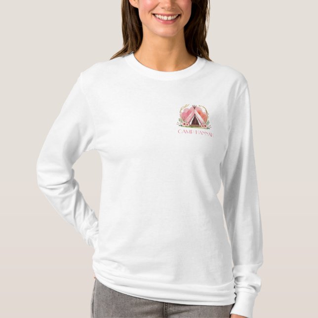 Glamping Systerfest - Mysig Camp Brud T Shirt (Framsida)