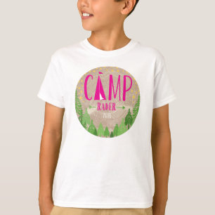 Glamping T-Shirt med Kraft Background för Kate