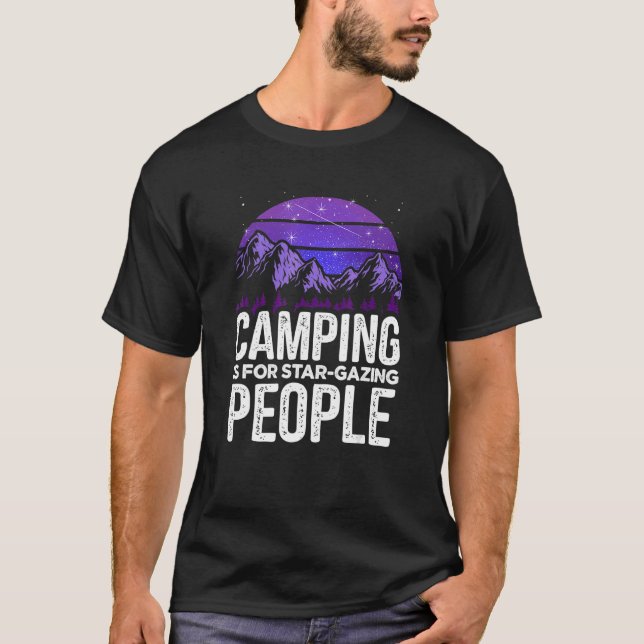 Glamping Tält Camper Clothing Outside Wildlife Ca T Shirt (Framsida)