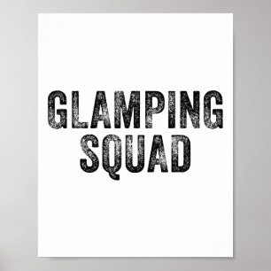 Glampinggänget Rollig Matchande Familj Campingresa Poster