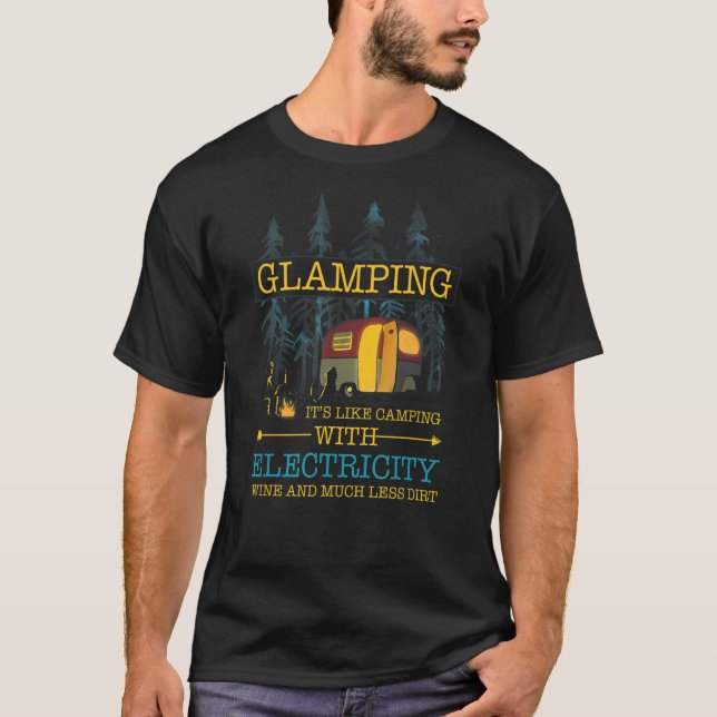 Glampningsdefinition som elkampanj t shirt (Framsida)
