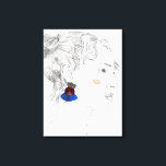 Glance Sketch - Porträtt Canvastryck<br><div class="desc">Glance II av Melissa Wang. | 140766D</div>