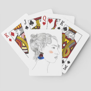 Glance Sketch - Porträtt Casinokort