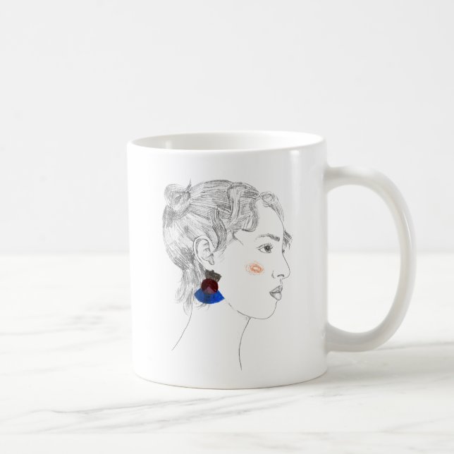 Glance Sketch - Porträtt Kaffemugg (Höger)