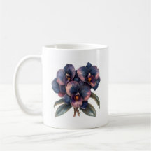 Glande vintage blå och magenta orchid