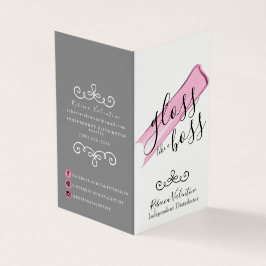 Glans som ett Chef-vikat Affärskort Visitkort