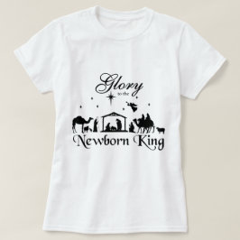 Glans till nyfödda Kung jul T-Shirt