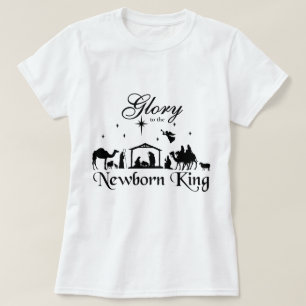 Glans till nyfödda Kung jul T-Shirt