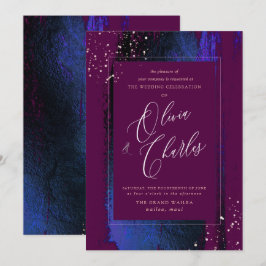 Glänsa, Vinter Blå Penskiljer+Cassis Inbjudningar