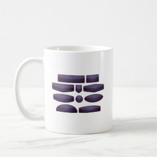Glänsande designelement för knappar UI & Digital Kaffemugg