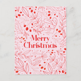 Glänsande elegant julkort meddelande vykort