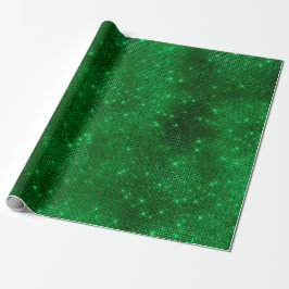 Glänsande grön folie presentpapper