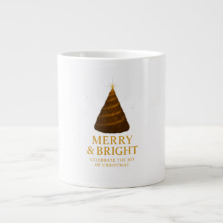 Glänsande Guld Jul Jätte Mugg Jumbo Mugg
