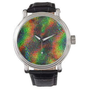 Glänsande Holographic ljust regnbågeljusglitter Armbandsur