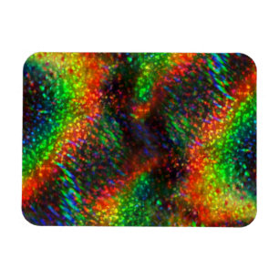 Glänsande Holographic ljust regnbågeljusglitter Magnet