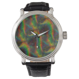 Glänsande Holographic regnbågeljusglitter vinkar Armbandsur