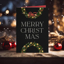 Glänsande krans God Jul