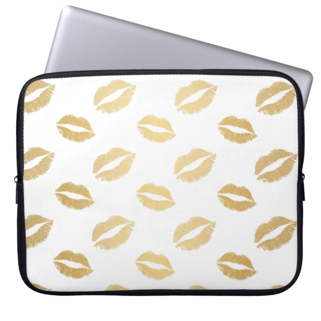Glänsande Kyssar Laptop Fodral (Framsidan)