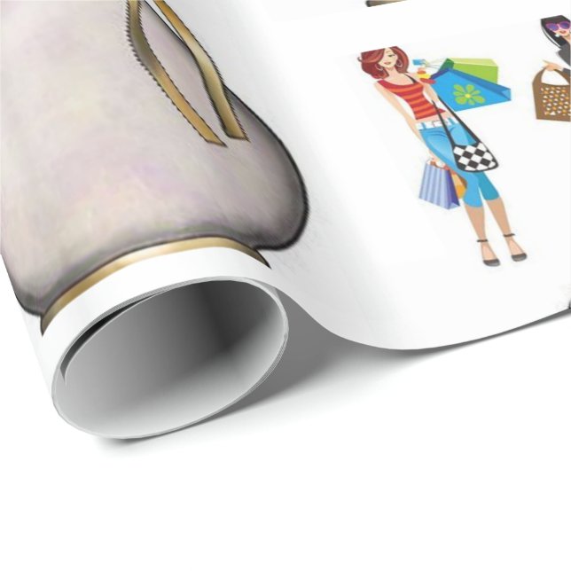 Glänsande presentpapper Parfym (Rullad Hörn)