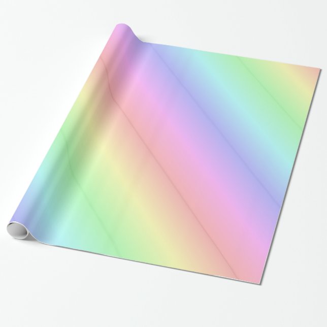Glänsande presentpapper, pastellfärgade presentpapper (Utrullad)