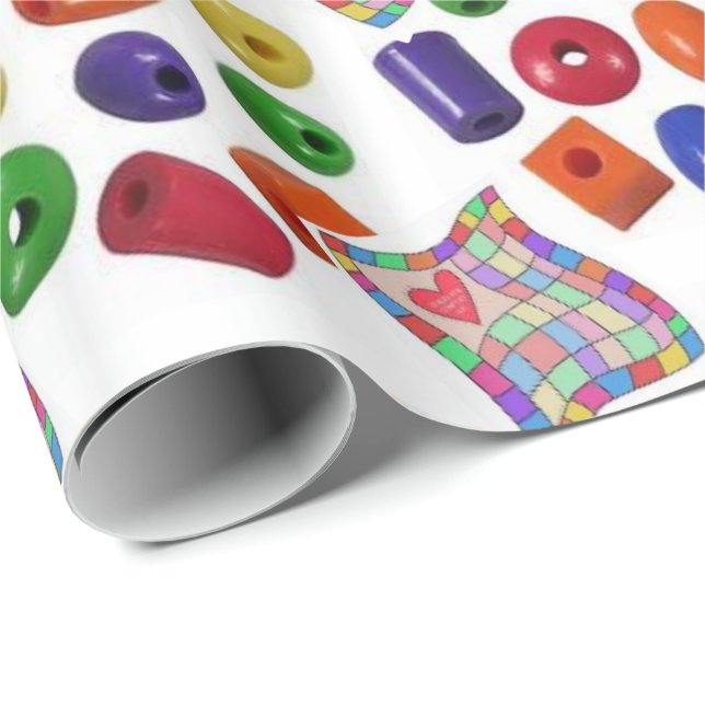 Glänsande presentpappersfärger presentpapper (Rullad Hörn)