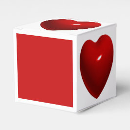 Glänsande rött hjärta presentaskar