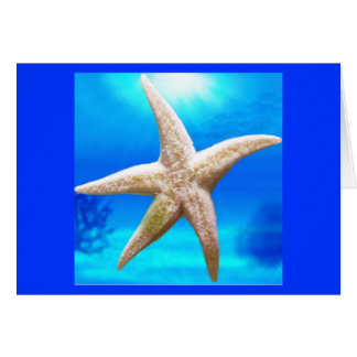 Glänsande stjärna hälsningskort