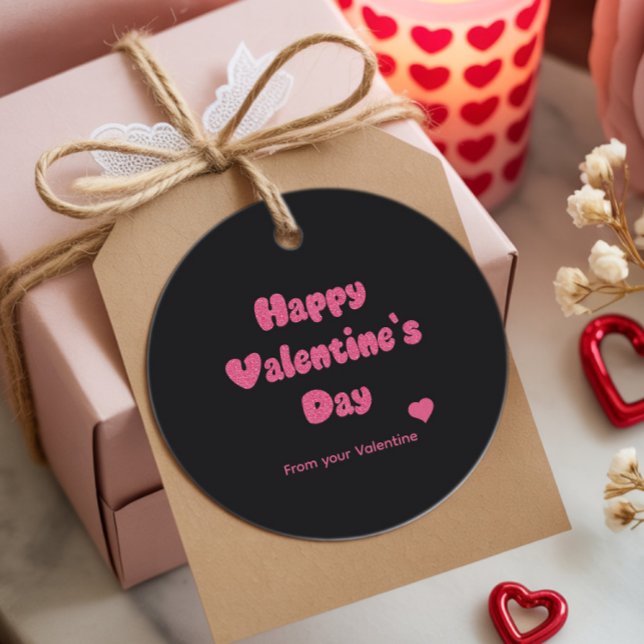 Glänsande valentinstavlor gåvor etiketter (Skapare uppladdad)