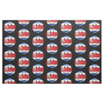 Glansig costarikansk flagga