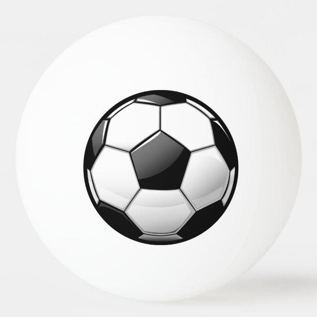 Glansig fotbollboll pingisboll (Framsidan)