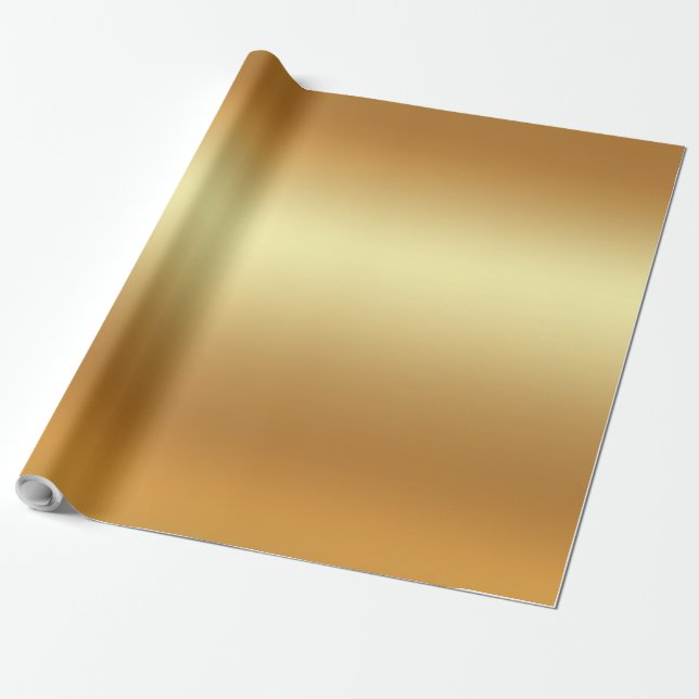 Glansig guld- elegant modern guld- gåva för presentpapper (Utrullad)